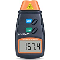 AGPtek® Tacómetro digital profesional láser fotográfico sin contacto RPM Tach